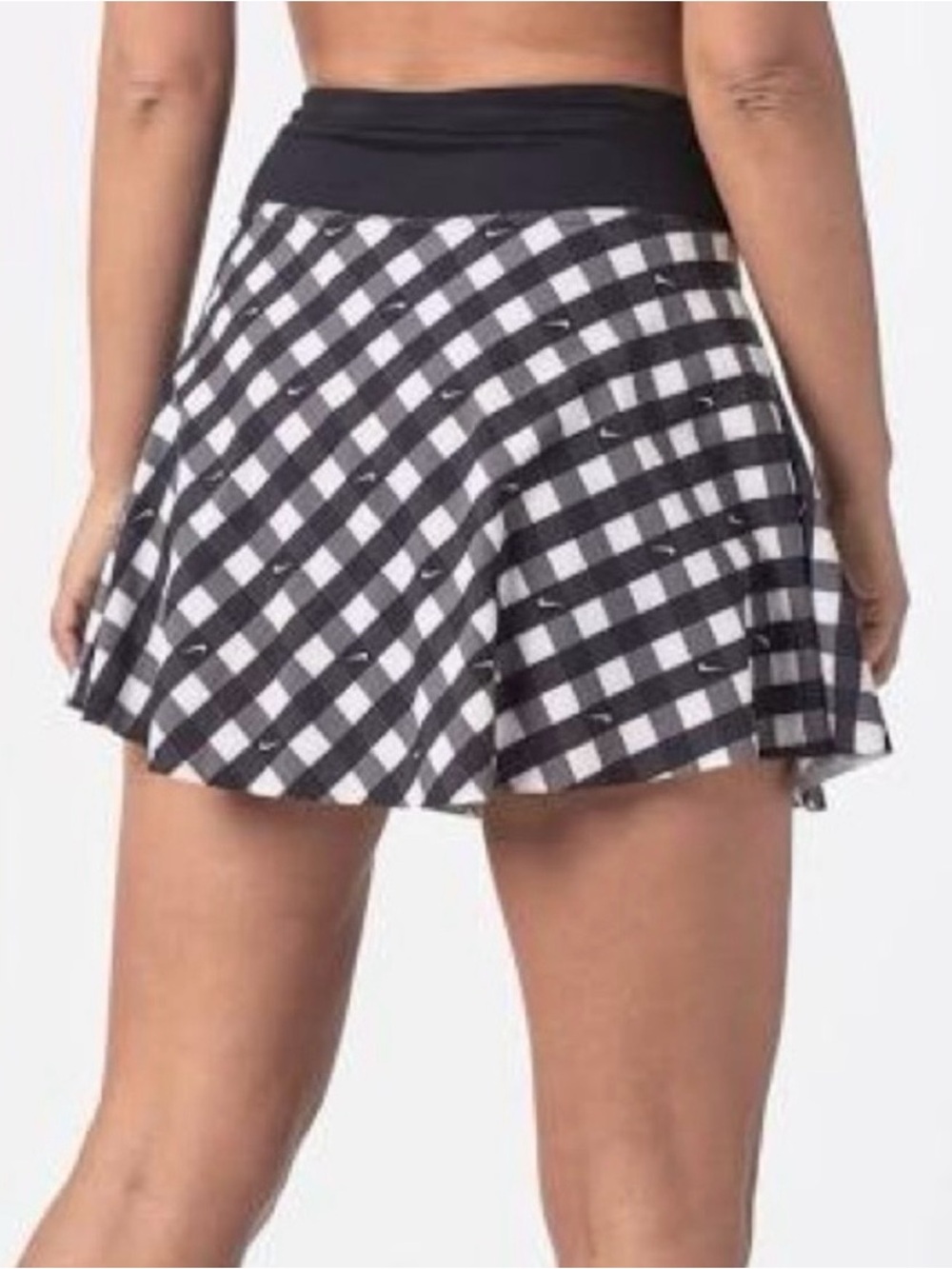 Nike Black and White Checkered Women's Skort Dri fit medium - Picture 3 of 9